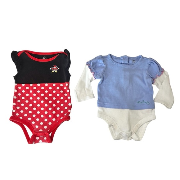 Disney Minnie Daisy Duck Bodysuit Costume Size 9-12 Months Baby Infant Girl - Picture 1 of 8